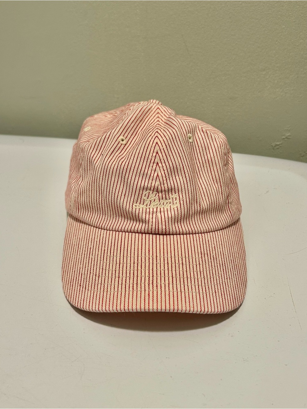 Levi's Pink Pinstripe Baseball Cap